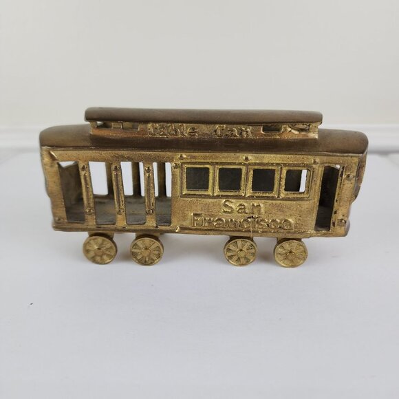 Brass San Francisco Cable Car Working Wheels - Picture 3 of 7